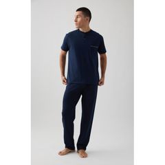 Minerva Ανδρικό Σετ Πυτζάμας 3 Τεμαχίων Cotton Comfort SS '26 Μαριν