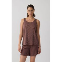 Minerva Αμάνικη Γυναικεία Cotton Modal Πυτζάμα Βερμούδα Dots SS '26