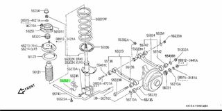 ΣΤΗΡΙΓΜΑ ΒΑΣΗ ΖΑΜΦΟΡ NISSAN SUNNY N13 5514450A00