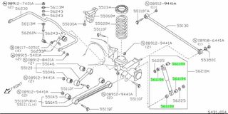 ΛΑΣΤΙΧΑ ΑΜΟΡΤΙΣΕΡ NISSAN SERENA C23 TERRANO R20  561190F000