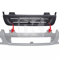 Μάσκα ψυγείου για DAF LF-thumb-5