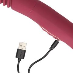 Double-Sided Thrusting Vibrator - Merlot Grape-thumb-1