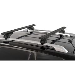 MENABO ΜΠΑΡΕΣ ΑΛΟΥΜΙΝΙΟΥ SONIC BLACK 120 cm ΣΕ ΜΑΥΡΟ ΧΡΩΜΑ ΓΙΑ Peugeot 3008 5 doors '16-'21 + '21- ΜΕ FLUSH ή RAISED RAILS