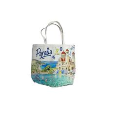 Υφασμάτινη τουριστική τσάντα καμβάς με φερμουάρ - Paralia - 45*40*10cm - 871951