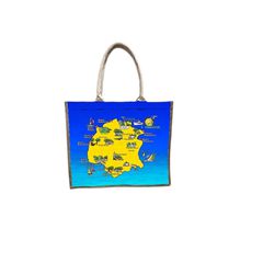 Τουριστική τσάντα λινή με φερμουάρ - Thassos - 40*34*19cm - 871914