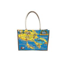 Τουριστική τσάντα λινή με κουμπί - Chalkidiki - 36*25*16cm - 871882