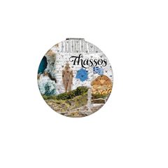 Kαθρέπτης τσέπης Souvenir - Thassos - 7*7*3cm - 871855