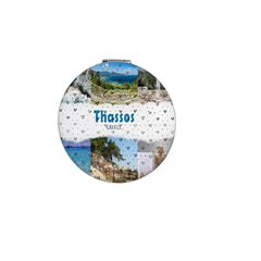 Kαθρέπτης τσέπης Souvenir - Thassos - 7*7*3cm - 871853