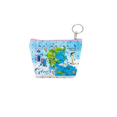 Πορτοφόλι Souvenir μπρελόκ mini - PVC - Greece - 11*7*4cm - 871819