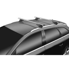 MENABO ΜΠΑΡΕΣ ΑΛΟΥΜΙΝΙΟΥ ARIEM 118.5 cm ΣΕ ΑΣΗΜΙ ΧΡΩΜΑ ΓΙΑ Peugeot 3008 5 doors '16-'21 + '21> ΜΕ FLUSH ή RAISED RAILS