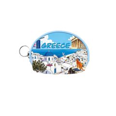 Πορτοφόλι Souvenir μπρελόκ mini - PVC - Greece - 10*8*3cm - 871776