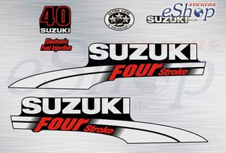Αυτοκόλλητα σετ για Suzuki τετράχρονη df 40 Hp 2004 - 2009