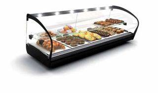 ΠΡΟΣΦΟΡΑ!!! SAYL NK24L (84x39,5x34cm - Ράφι: Ουδέτερο - LED) SHARK 2P Επιτραπέζια Ουδέτερη Βιτρίνα με 1 Ράφι (Πρόσβαση Μπροστά: ΝΑΙ - Πρόσβαση Πίσω: ΝΑΙ)