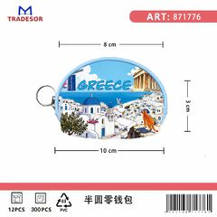 Πορτοφόλι Souvenir μπρελόκ mini - Σετ 10pcs - PVC - Greece - 10*8*3cm - 871776