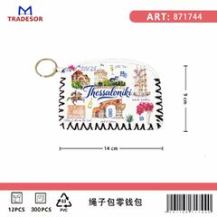 Πορτοφόλι Souvenir μπρελόκ - Σετ 10pcs - PVC - Thessaloniki - 14*9cm - 871744