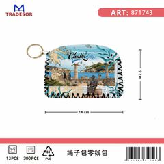 Πορτοφόλι Souvenir μπρελόκ - Σετ 10pcs - PVC - Chalkidiki - 14*9cm - 871743