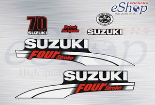 Αυτοκόλλητα σετ για Suzuki τετράχρονη df 70 Hp 2004 - 2009