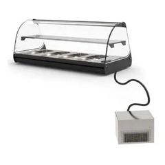 ΠΡΟΣΦΟΡΑ!!! SAYL V26GR (119x39,5x36cm - 6x GN1/3 x4cm - Θερμοκρασία: +2/+6°C - Ράφι: Ουδέτερο - LED - 90Watt/230V ) CLASSIC 2P Επιτραπέζια Ψυχόμενη Βιτρίνα για Λεκανάκια με 1 Ράφι