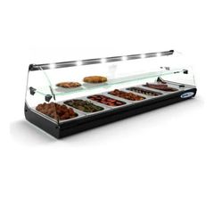 ΠΡΟΣΦΟΡΑ!!! Sayl C26L (119x39,5x36cm - 6x GN 1/3 x4cm - Θερμοκρασία: +80°C - LED - 1.020Watt/230V ) CLASSIC 2P Επιτραπέζια Βιτρίνα Μπαίν Μαρί για Λεκανάκια