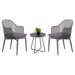 ΣΕΤ LOUNGE 3TMX ΕΞ.ΧΩΡΟΥ OREGO HM21107.01 ΑΛΟΥΜΙΝΙΟ & ΜΕΤΑΛΛΟ ΣΕ ΣΚΟΥΡΟ ΓΚΡΙ