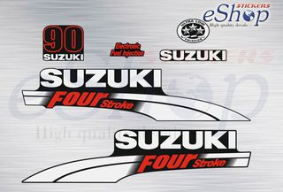 Αυτοκόλλητα σετ για Suzuki τετράχρονη df 90 Hp 2004 - 2009
