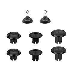 Metal Joystick Caps + Base για PS5 DualSense Edge Controller – Black (8pcs)