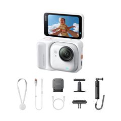 Insta360 GO Ultra Creator Bundle Arctic White - Mini 2-in-1 Tripod,Quick Release Mount, Pivot Mount