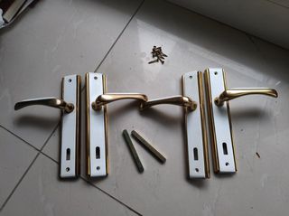 Σετ 2 ζευγάρια πόμολα εσωτερικής πόρτας