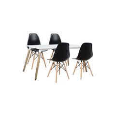 ΣΕΤ ΤΡΑΠΕΖΑΡΙΑΣ 5ΤΜΧ ΜΕ ΤΡΑΠΕΖΙ MINIMAL & ΚΑΡΕΚΛΑ TWIST HM10192 120x80x73 cm
