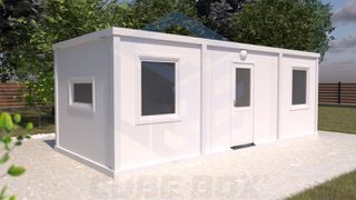 Προκάτ Σπίτι 2026 Καινούργιος οικίσκος 7 χ 3 για φιλοξενια προσωπικου-thumb-2