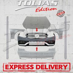MERCEDES E CLASS W212 13 - 16 SEDAN & S212 13 - 16 FRONT BUMPER TYPE E63 AMG WIDE / ΕΜΠΡΟΣΘΙΟΣ ΠΡΟΦΥΛΑΚΤΗΡΑΣ