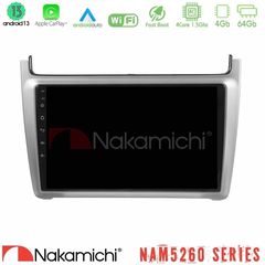 Nakamichi NAM5260 Series 4Core Android13 4+64GB Vw Polo 2014-2017 Navigation Multimedia Tablet 9" Με Carplay & Android Auto (S