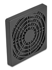 DELOCK σχάρα για 80mm ανεμιστήρα 67311 με φίλτρο σκόνης, πλαστική, μαύρη