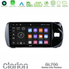 Clarion GL700 Lite Series 8Core Android11 6+128GB Toyota Yaris (Vitz) 2015-2020 RHD Navigation Multimedia Tablet 9" Με Carplay