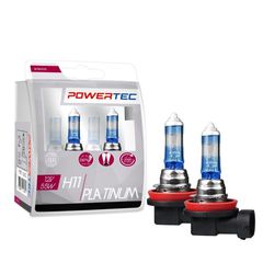 H11 PLATINUM POWERTEC M-TECH 55W 12V 64211NBS-HCB Κορυφαία Απόδοση: Σετ 2 τεμαχίων M-Tech PowerTec Platinum που προσφέρει έως και +130% περισσότερο φωτισμό στον δρόμο. Απόλυτη Ασφάλεια: Μεγαλύτερη εμβ