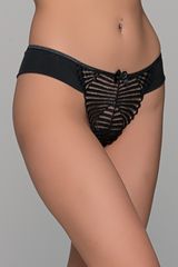 Brazilian Slip με Δαντέλα – Μαύρο