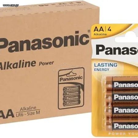 Panasonic Alkaline Power Μπαταρίες AA 1.5V BL4 X 12