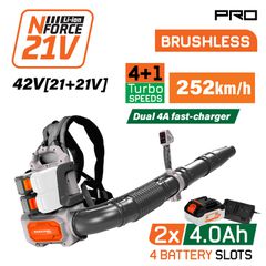 NAKAYAMA Pro EC1723X44 Φυσητήρας Πλάτης Βrushless Μπαταρίας 42V,Li-Ion,2x4.0Ah,252km/h