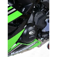 R Racing Left Crankcase Protection Cover Black Kawasaki Z650