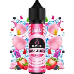 Bombo Bar Juice Hyper Boost Cotton Candy Fruits Ice 5ml/60ml Flavorshot