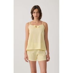 Minerva Γυναικείο Βαμβακερό Baby Doll Plaid SS '26