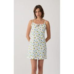 Minerva Γυναικείο Βαμβακερό Νυχτικό Ράντα Lemons SS '26