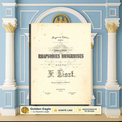 Rhapsodies Hongroises pour piano par F. Liszt - 5ieme 6ieme [Augener' s Edition: London (1900)]