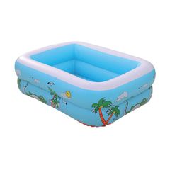 Παιδική φουσκωτή πισίνα - Rainbow - SL-C024 - 110*85*35cm - 151752 - Blue