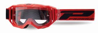 Μάσκα Μηχανής  3300 Vision Go Goggles Progrip Μαύρο-Κόκκινο