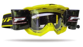 Μάσκα Μηχανής 3300 Vision Go Goggles With XXL Roll-Off System Progrip Fluo Κίτρινο