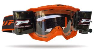 Μάσκα Μηχανής  3300 Vision Go Goggles With XXL Roll-Off System Progrip Fluo Πορτοκαλί