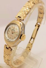 Vintage 1960 ERGUEL SWISS MADE κουρδιστό γυναικείο ρολόι με 20 μικρόν ντουμπλάρισμα χρυσού Α0526 ΤΙΜΗ 625 ΕΥΡΩ