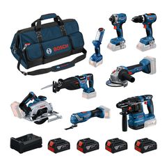 Σετ Εργαλείων Μπαταρίας 18V (4x5.0Ah) 8 Τεμάχια - 18V - 20V - BOSCH (#0615V00061)