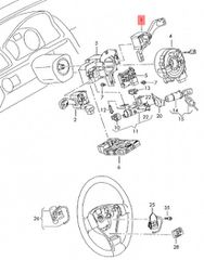 VW/Seat/Skoda/Audi μοχλοδιακοπτης/Φλασιερα (ΔΕΞΙΑ) 1K0953519J-thumb-1
